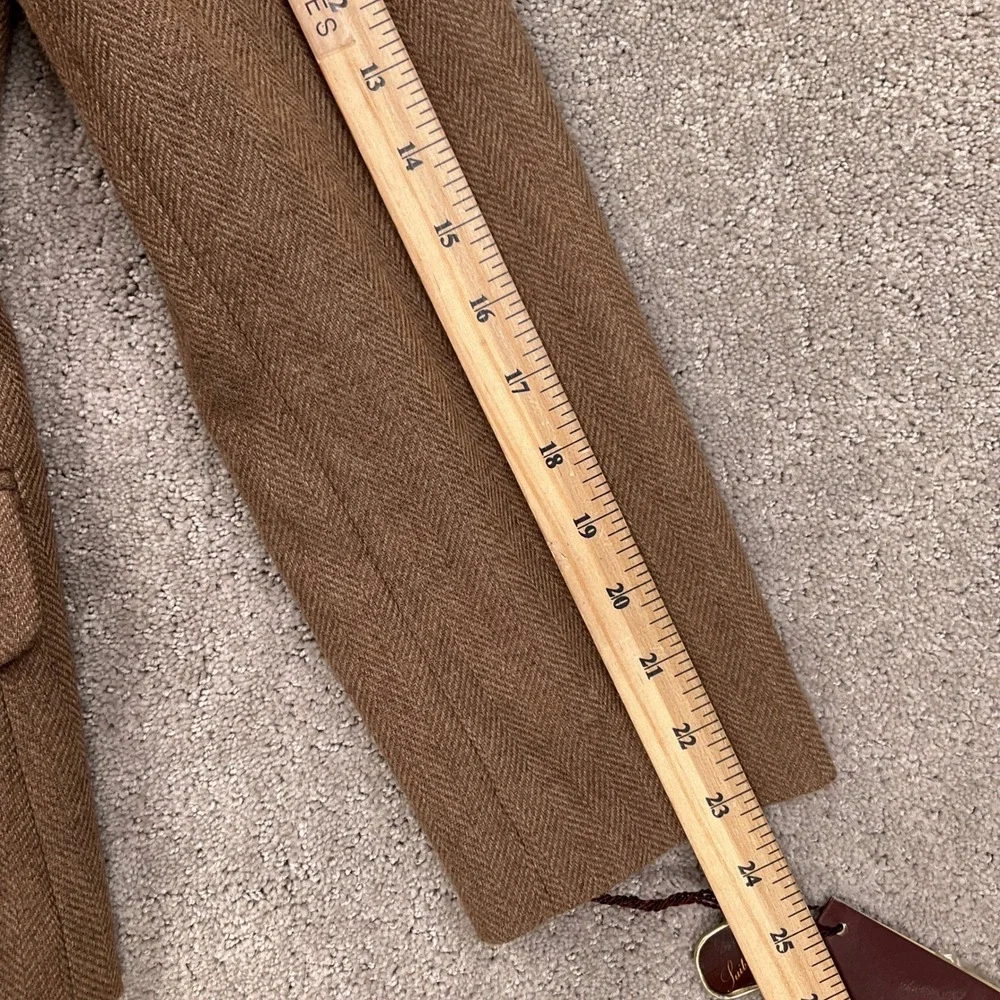 Suit Ability Skirt Set Women 14 Brown Herringbone Wool Classic‎ ALine  2pc VTG